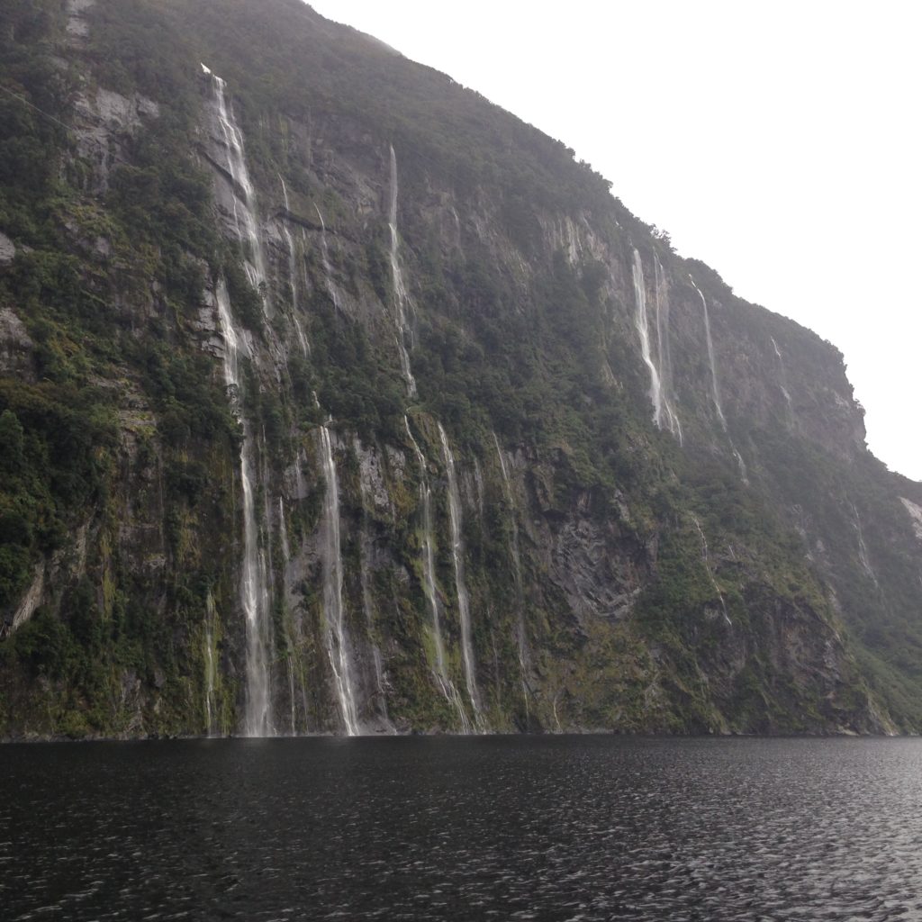 waterfall in Doubtful Sound