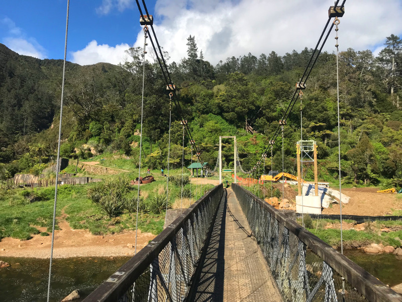 Swing bridge at Karangahake Gorge