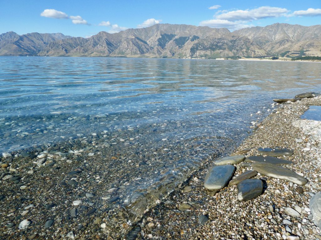 Lake Hawea clean clear water